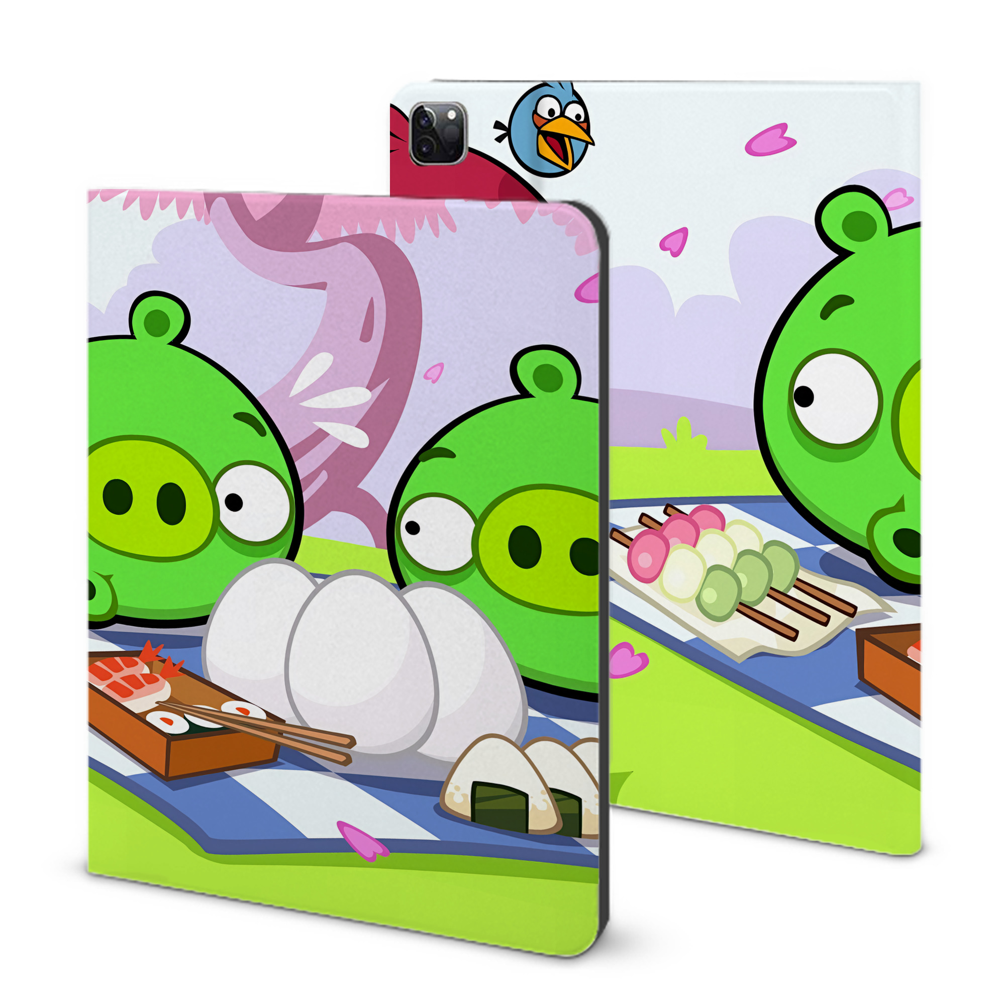 （画像用） Angry Birds アングリーバード IPad ケース ブック型 PUレザー TPU 耐衝撃 軽量 薄型 ペン収納なし 全面保護 IPad 各モデル対応